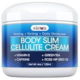Cellulite Cream With Caffeine & Retinol - Best Anti Cellulite Triple Action Treatment for Body Firming, Tightening, & Toning - Erase Dimples from Arms, Legs, Buttocks & Stomach - 4 oz - By Sieva Skincare