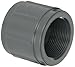 GF Piping Systems PVC Pipe Fitting, Coupling, Schedule 80, Gray, 1-1/2