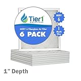 Tier1 Replacement for 20x23x1 Merv 6 Basic AC Furnace Air Filter 6 Pack