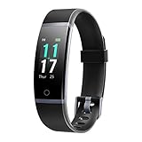 Letsfit Fitness Tracker HR, Activity Tracker with Step Counter,IP68 Waterproof Pedometer with Calorie Counter, Sleep Monitor,Smart Fitness Band for Men Women Kids