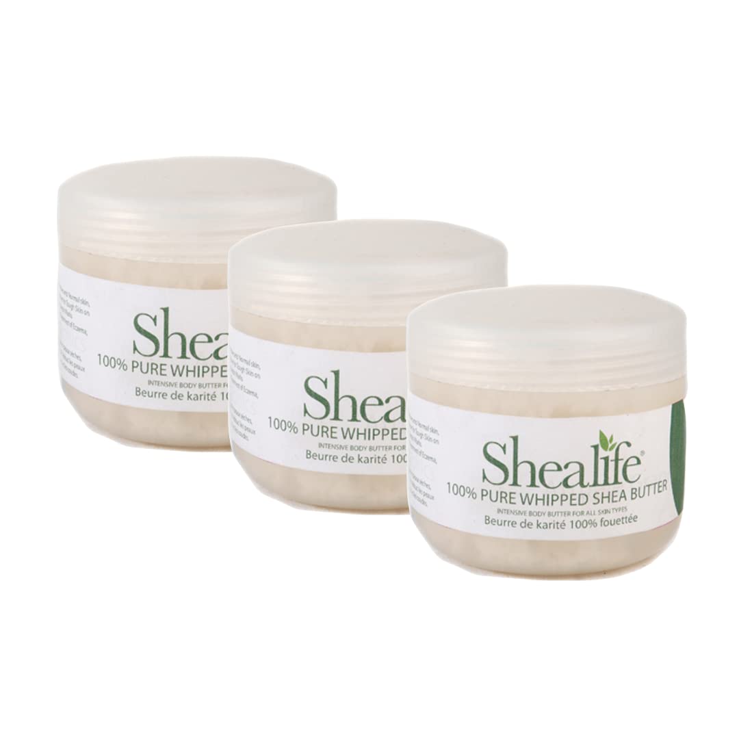 Shealife 100% Organic Unrefined Shea Butter 100g (3 Pack)