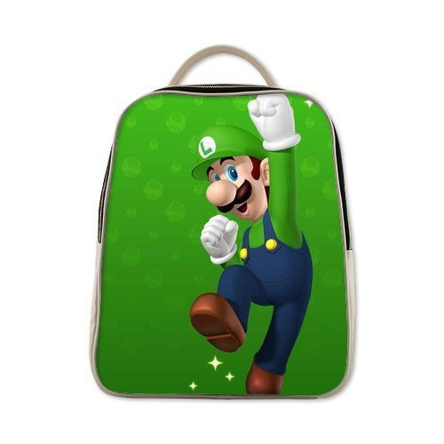 Super Mario Luigi soft plush child school Shoulder bag cute Backpack Cartoon Anime s