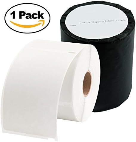 New Style 4"x6" Shipping Labels For Direct Thermal Printers, Strong Adhesive, Resistant To Scratches & Super bright white labels - Compatible With Zebra 2844, ZP450, ZP500, ZP505, & More (1 Pack)
