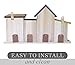 23 Bees 4 Hole Bird House for Outside/Indoors/Hanging | Kits for Children & Adults | Decorative Birdhouse &Home Decoration | Outdoors Feeder for Birds, Bluebirds, Wrens & Chickadees | All Weather
