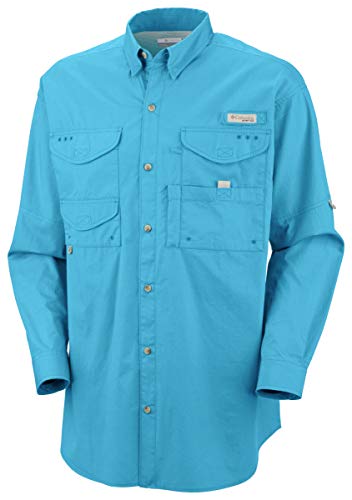 Columbia Men's Bonehead Long Sleeve Shirt, Medium, Riptide