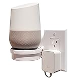 Mount Genie Smart Home Outlet Shelf: Hidden Cord Storage and Extra Custom Short Cords Great for Google Home, Nest, Security Cameras, Smart Speakers, and More