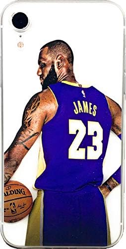 ECHC Soft TPU Basketball Case with Your Favorite Past and Present Players Compatible for iPhone (James 23, iPhone X)