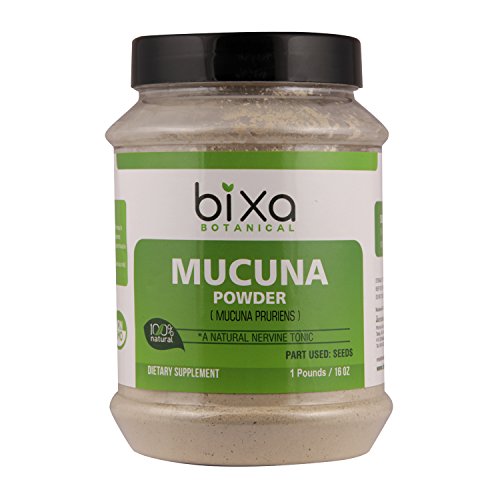 Kapikacchu Powder (Mucuna Pruriens), 1 Pound (16 Oz), Velvet Bean Powder, Natural Nervine Tonic, General Tonic | Ayurvedic Herb for Relaxation | Natural Source of L-Dopa, libido Booster.