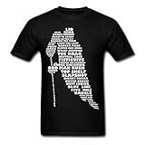 Hockey Language Calligram Men's T-Shirt by Spreadshirt