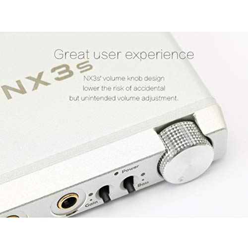 Topping NX3s Portable HiFi Headphone Amplifiers OPA2140 LME49720 USB Bass Gain Digital Audio Power Amplifier(Silver)