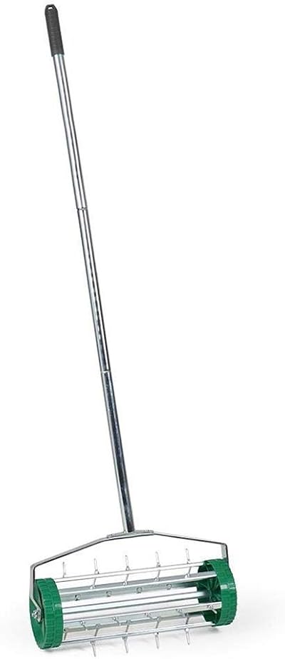 Crystals Gardening Lawn Aerator Roller 3 Level Telescopic Handle