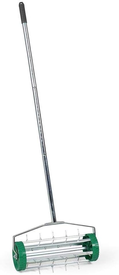 Crystals Gardening Lawn Aerator Roller 3 Level Telescopic Handle