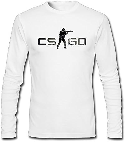 RUIZITS Man's Round-Neck Slim Fit Counter-Strike Global Offensive Long Sleeve T Shirt Nice