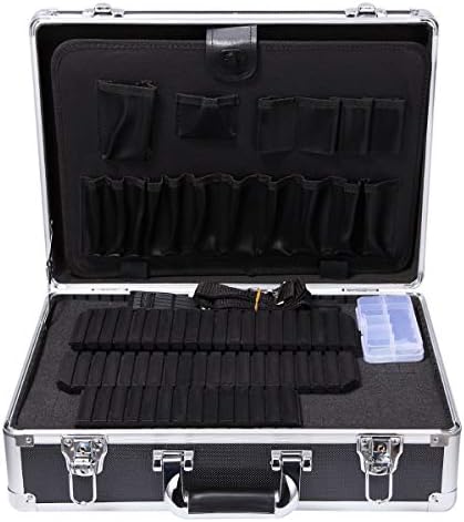 Aluminum Tool Box with Pre-Scored Foam Insert Hard Briefcase Lockable Metal Tools Organizer …