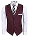 Coofandy Men's Fashion V-neck Sleeveless Button Down Business Suit Vest Waistcoat