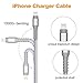 Azhizco iPhone Charger Cable MFi Certified Nylon Braided Lightning to USB Charging and Data Syncing Cord for iPhone XS Max, XR, X, 8, 7, 7 Plus, 6, 6s, 6 Plus, 5, 5c, 5s, SE, 4Pack