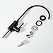 Kitchen Sink Water Filter Faucet - [Advanced] [100% Pur] Drinking Water Faucet Fits Most RO Units or Water Filtration System, Stainless Steel 304 Brushed Nickel Filtered Tap (Black)