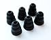 6pcs Large (L) Black Soft Triple Flange Replacement Eartips Earbuds Set Compatible with Sennheiser IE Series, CX Series, CXC Series, CXL Series, OCX Series, and MM Series in Ear Earphone Headsets