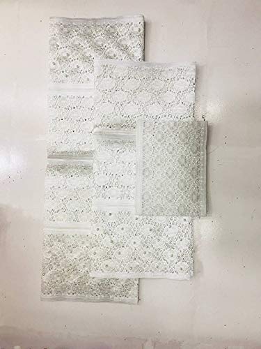 Lace - Latest 2018African headtie with Beads Nigerian gele Wrapper Women Head wear 3pcs/Set L810-2 - (Color: As Picture 5)