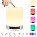 LED Wireless Speaker,ELEGIANT Portable Wireless Speaker,LED Bedside Table Lamp,Dimmable Night Light with Touch Control,Alarm Clock, Hands-Free Speakerphone with Mic,TF Card Function