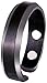 Smarter LifeStyle Elegant Titanium Magnetic Ring for Men and Women - Magnetic Titanium Ring (Gunmetal Gray | Size: 10)