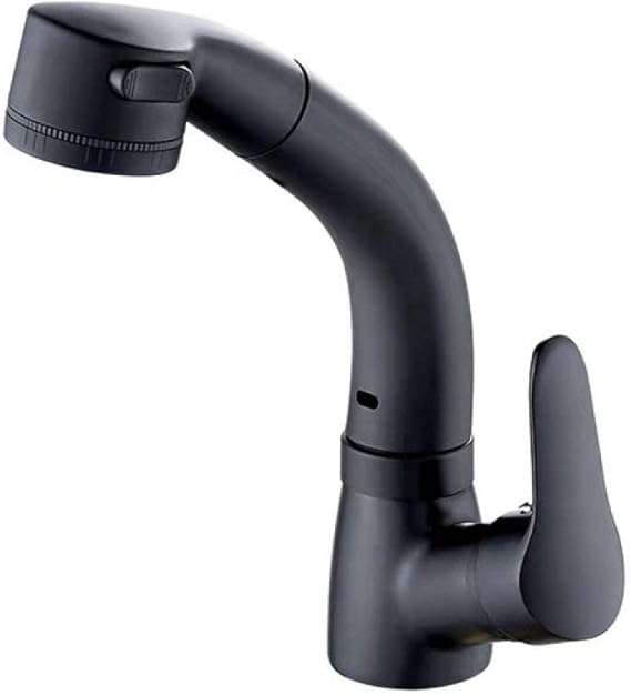 MNHJG Grifo Mezclador de Fregadero de Lavabo de Cobre extraíble Grifo