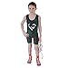KO Sports Gear Unisex Wrestling Singlet for Youth Wrestlers - Wrestling Singlet for Boys & Girls - Bold Durable Uniform, Stretchy Breathable Material - Green Dragon, Youth Large