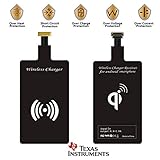 Qi Charger Receiver Wireless Charging Adapter Compatible Samsung Galaxy J7 J5 J3 A9 A5 A8 Pro Sky Alpha A7 Note LG G4 Stylo 3 Plus 2 V10 X Max Cam Moto G5 G5s E4 Huawei Sony Z3 Android Cordless Charge