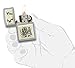 Zippo Scrimshaw Ship Pocket Lighter, Street Chrome