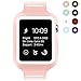 BRG for Apple Watch Band with Case, Shock-proof and Shatter-resistant Protective Case with Silicone Sport iWatch Band for Apple Watch Series 3/2/1 Nike+ Sport Edition 38mm Vintage Rose/White