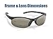 Flying Fisherman Bristol Polarized Sunglasses with AcuTint UV Blocker for Fishing and Outdoor Sports, Matte Black Frames/Smoke Lenses