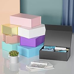 RYDDOY Black Gift Box, 12x6x4'' Gift boxes for
