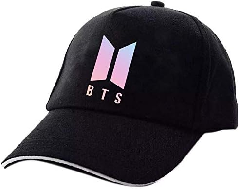 Globalqi BTS Baseball Cap Bangtan Boys Duck Cap Printed Letter Dome Men and Women Tidal Hat Korean Trends Joker Adjustable Hat Cap Hip-hop Style for Clothing Matching