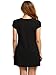 Romwe Women's Short Sleeve Shirt Casual Swing Dress Black S