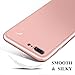 For Apple iPhone 8 Plus Case, iPhone 7 Plus Case, ANOLE 360 Full Body Protection 2in1 Ultra Thin PC Shell with [Tempered Glass Screen Protector] Matte Hard Plastic Cover & Skin 5.5 Inch _Rose Gold