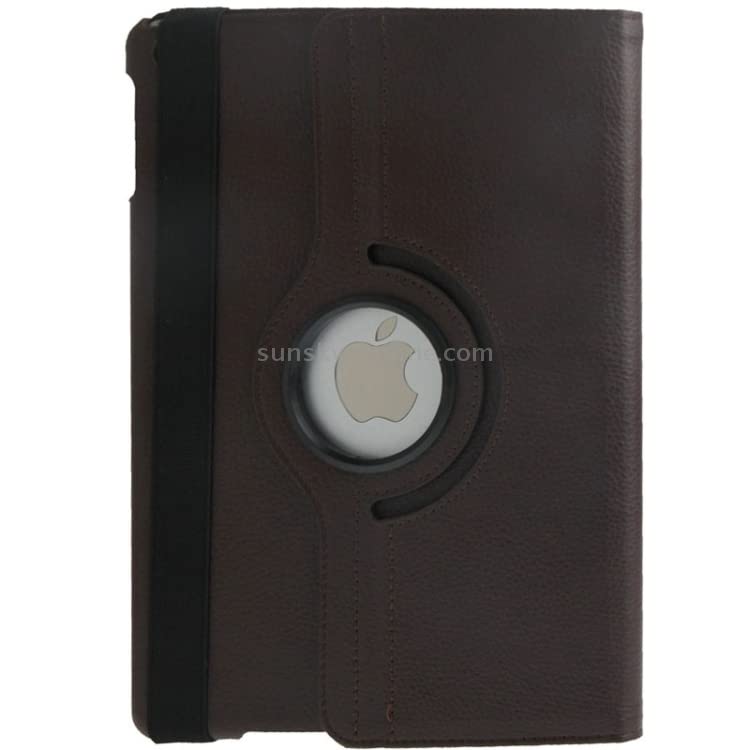 PU Leather Rotate Stand Case for iPad 9.7 inch 5th/6th Generation 2017/18 and For iPad Air 1st Generation and iPad Air 2 2013/14 (Brown)