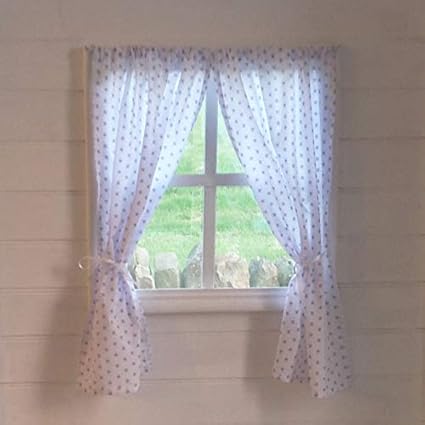 Gooseboose Playhouse Curtains Silver Stars Wendy Summerden