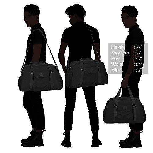 Hynes Eagle Yoga Mat Bag Sport Duffel for Gym Travel Bag 35L Black 2018