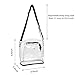 Clear Crossbody Purse Bag for Concert, Stadium Approved, School & Work, Transparent Plastic PVC Shoulder Handbag 10