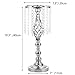 2 Pcs 19.3 inches Tall Crystal Flower Stand Wedding Road Lead Tall Flower Holders Centerpiece Crystal Flower Chandelier Metal Flower Vase for Reception Tables Wedding Supplies