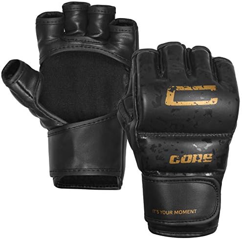 CORE SPORTS MMA Gloves for Men & Women Youth Grappling Kids Martial Arts Sparring Punching Bag Cage Fight Mitts Kickboxing UFC Combat Muay Thai Training Gloves