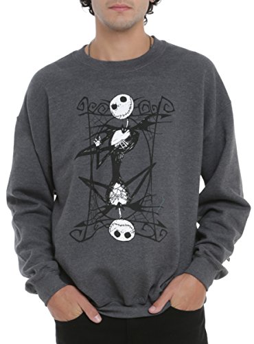 The Nightmare Before Christmas Jack Playing Card Crew Pullover