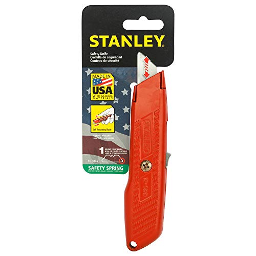 Stanley Interlock Safety Utility Knife w/SelfRetracting Round Point