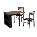 Persia 3-piece Breakfast Dining Set Brown and Black