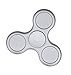 Fidget Spinner Toy Stress Reducer Portable Tri-Spinner Inner Peace Finger Toy Drop Test, Mute Bearing (Space silver（NEW Generation）