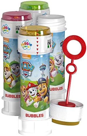- Bolle Paw Patrol/Pat Patrouille - Bolle di Sapone - 60 Ml - 047709 - Bianco - Plastica - Licenza Ufficiale - Giocattolo per Bambini - Gioco all'aperto - A Partire dai 3 Anni