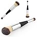 gainvictorlf Makeup brush Cosmetic Double Ended Eyeshadow Blending Contour Foundation Blush Makeup Brush