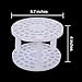 eBoot 2 Pieces Paint Brush Holder Brush Organizer White Plastic Round Brush Stand for Artist Painting, 49 Holes
