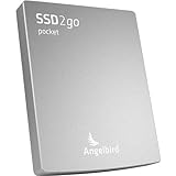 Angelbird SSD2go PKT 256GB External Solid State Drive, USB 3.1 Type-C, 560MB/s Read, 460MB/s Write, Silver