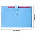 5 Pieces Expanding File Folders with 5 Pockets Plastic Organizer A4 Letter Size Multicolored for School and Office